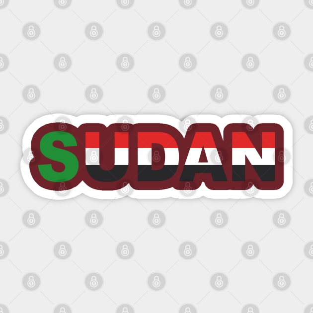 Flag Sudan Text Sticker by RubyCollection